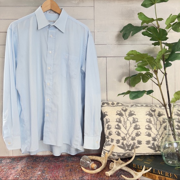 Vintage Christian Dior Chemise plus dé coton Made In USA - Picture 4 of 12